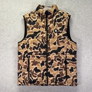 Alaskan Hardgear Vest Mens Medium Camo Eco Puffin Mock Duluth Trading Co